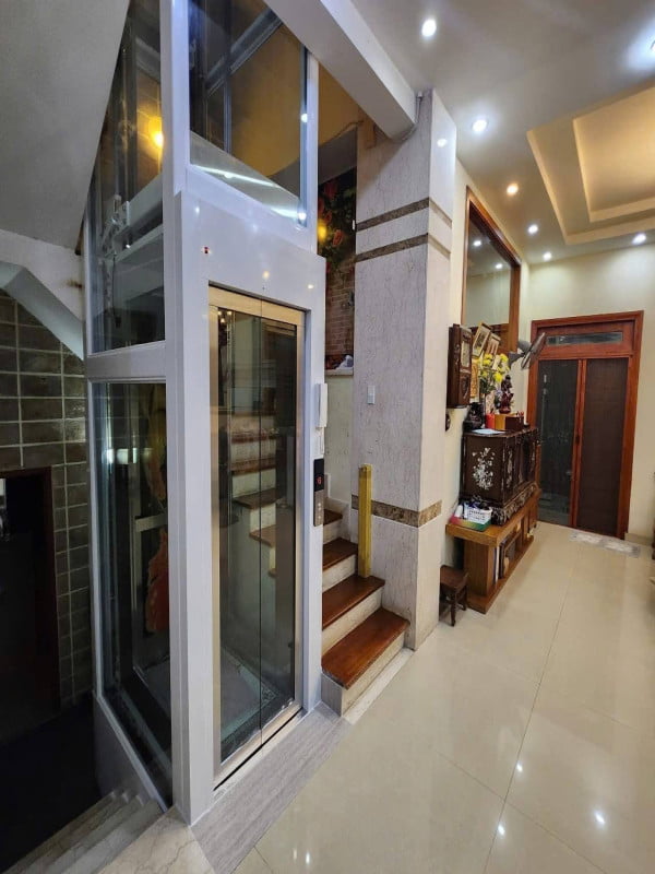 Thang máy không hố PIT 350KG - 5 điểm dừng tại phố Kim Đồng - Hà Nội